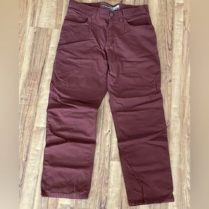 Carhartt Maroon Pants (Relaxed Fit)